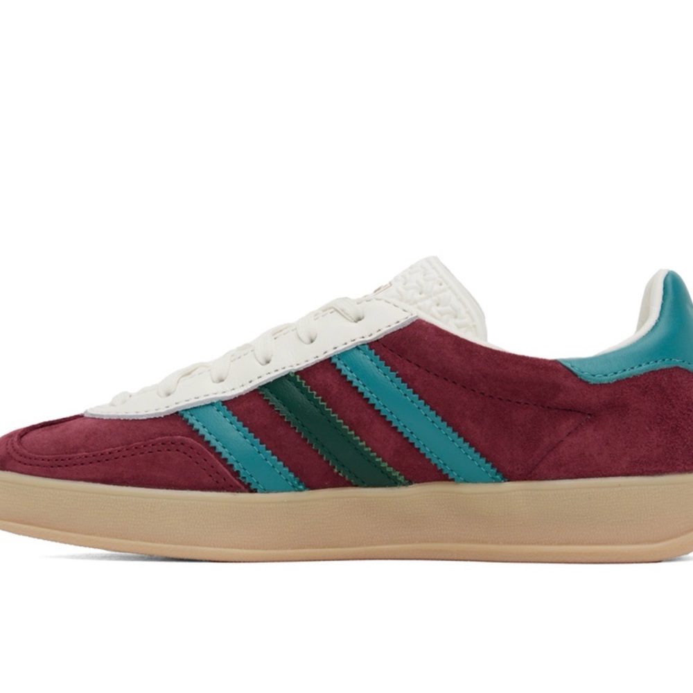 adidas Gazelle Retro Burgundy Suede Sneakers (EU 40.5, US M 7.5 and W8.5) - Picture 3 of 12